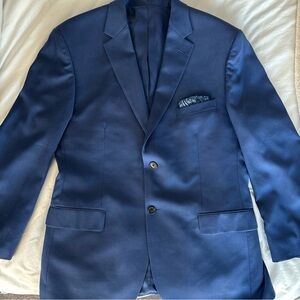 JOS A BANK Mens Blazer Sport Coat Jacket 44R Two Button Wool Suit Paisley